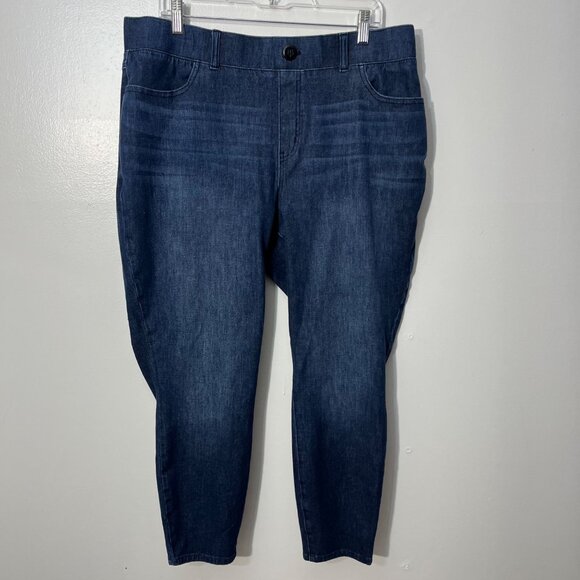 Betabrand Women's 1X‎ Petite Pull-On Denim Jeans - Picture 1 of 4